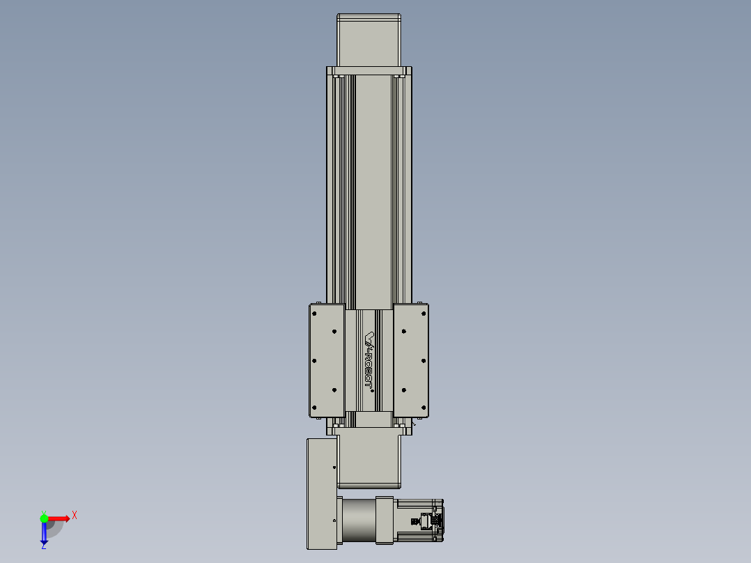 威洛博直线电机模组EB16-L208-S400-BR-ZP75-MS3-5K俯视图