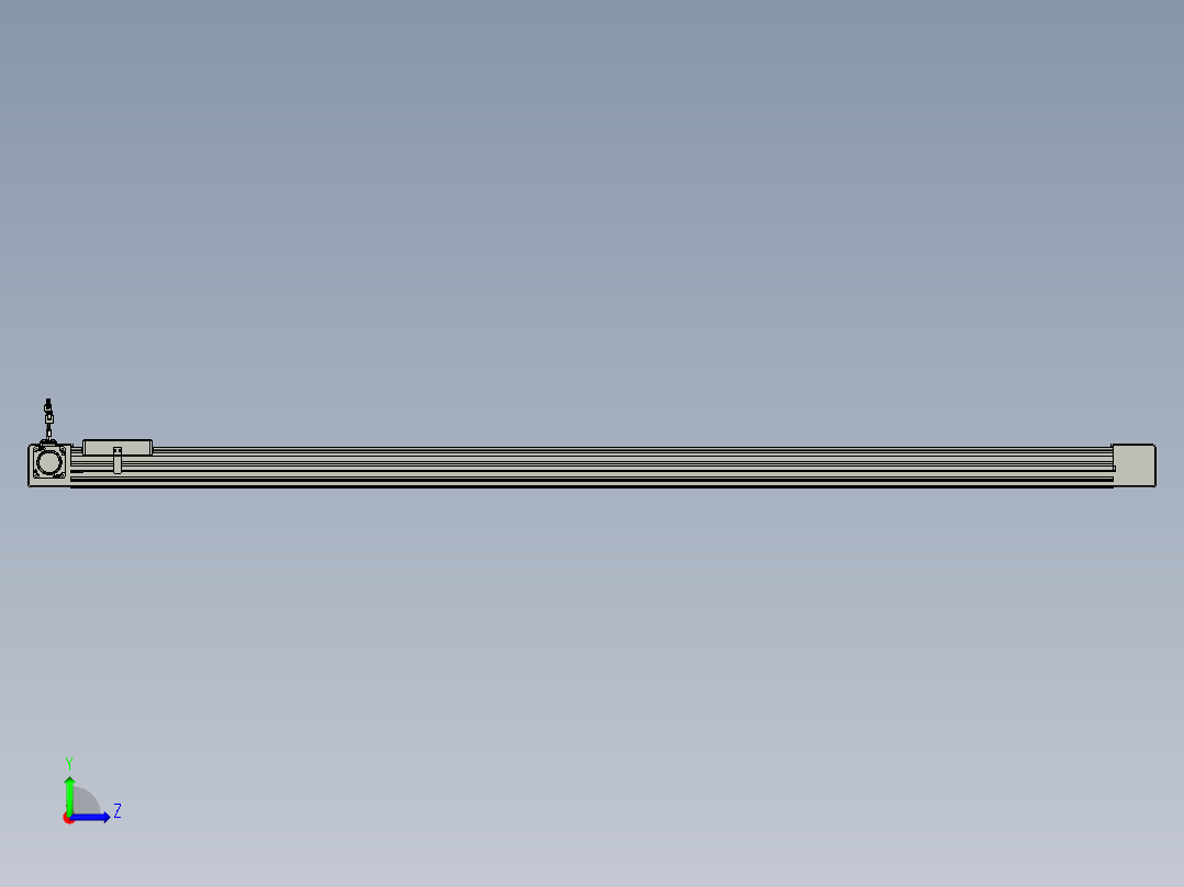威洛博直线电机模组EB6-L140-S1800-L-P40-MS3左视图