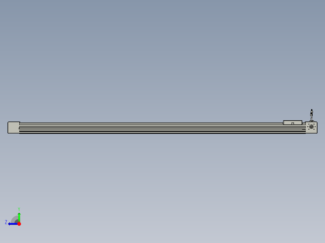 威洛博直线电机模组EB6-L140-S1800-L-P40-MS3右视图