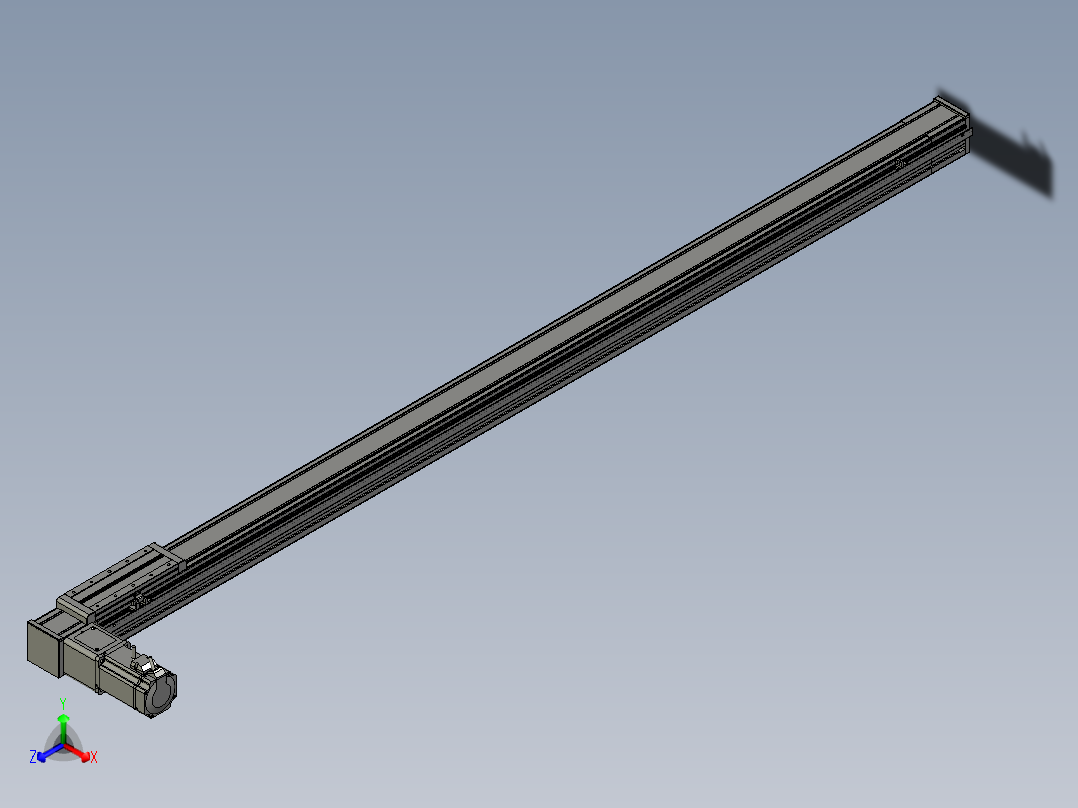 欧规系列-LB8-L150-S1900-BL-ZP75-C3正等轴测图