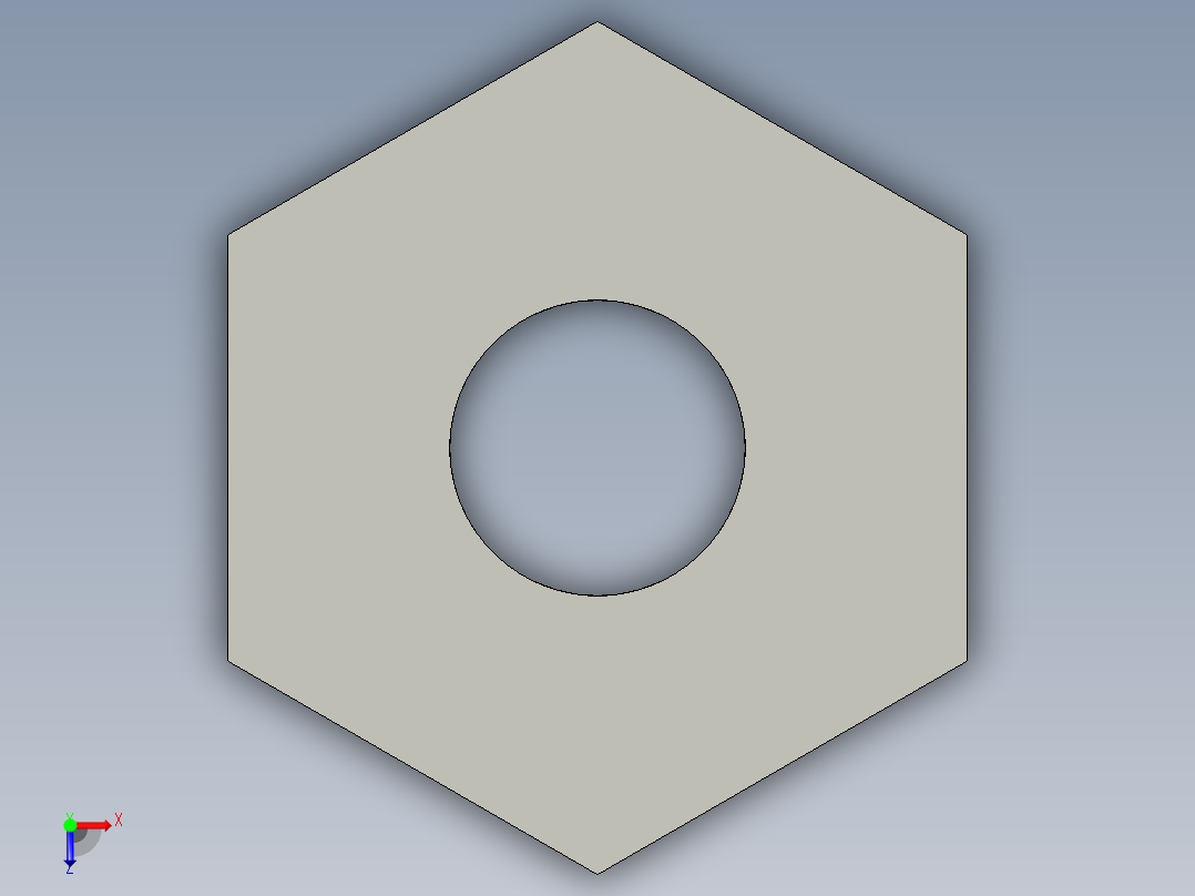 基恩士FU-66Z_nut_kc图纸模型俯视图