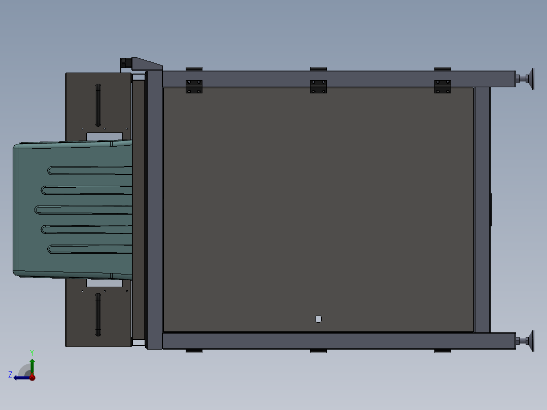 吸塑机（sw12可编辑+工程图）右视图