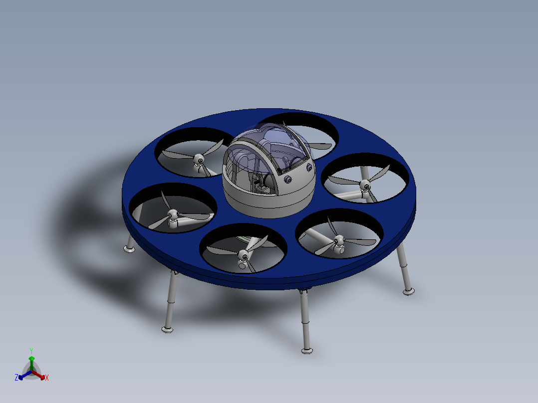 不明飞行物9正等轴测图