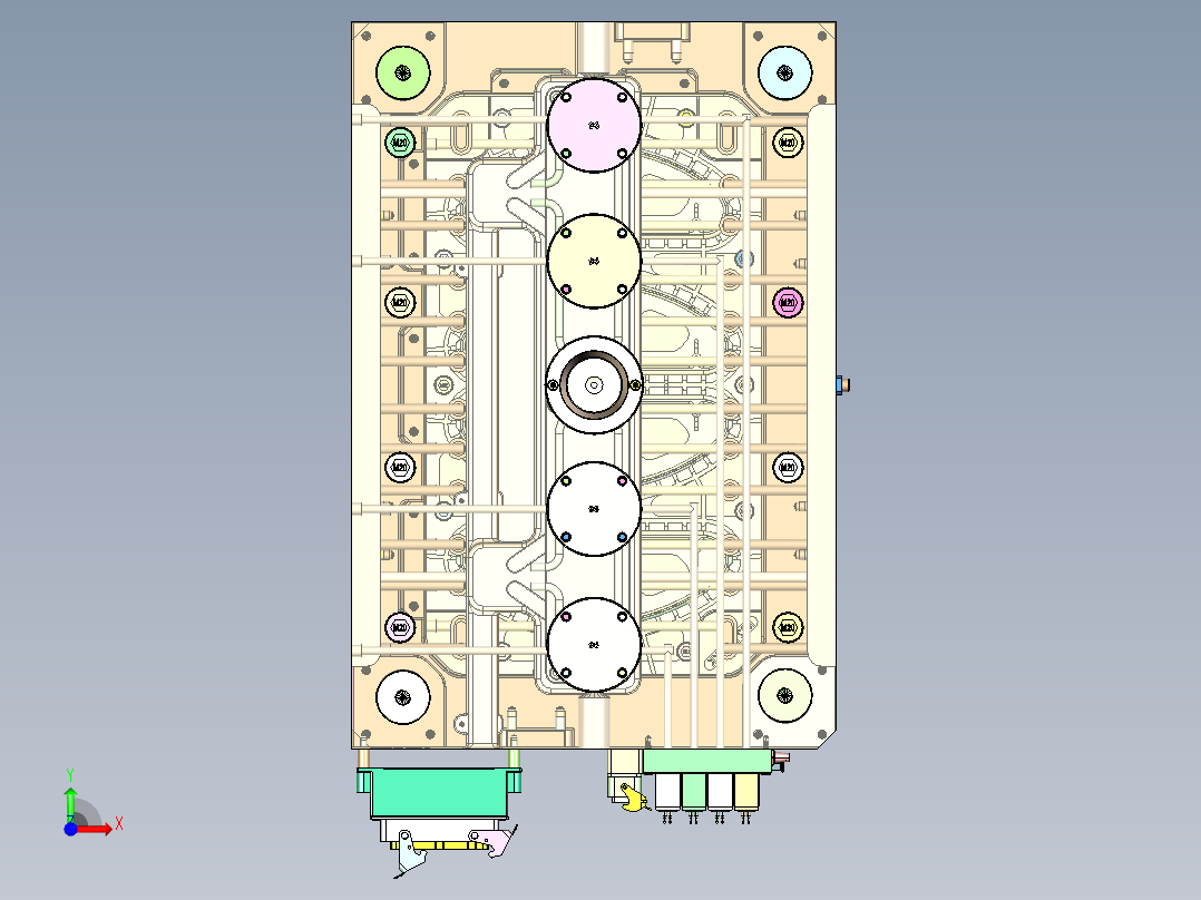儿童款衣架（针阀热流道）前视图