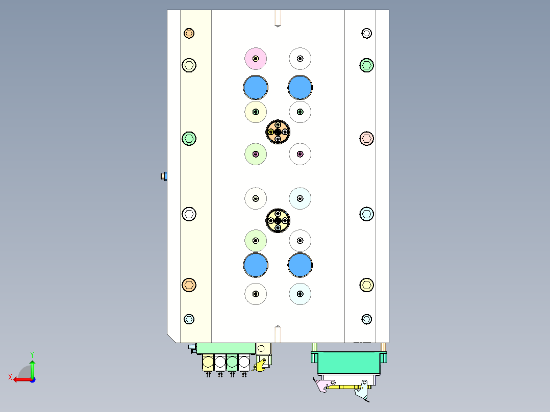 儿童款衣架（针阀热流道）后视图