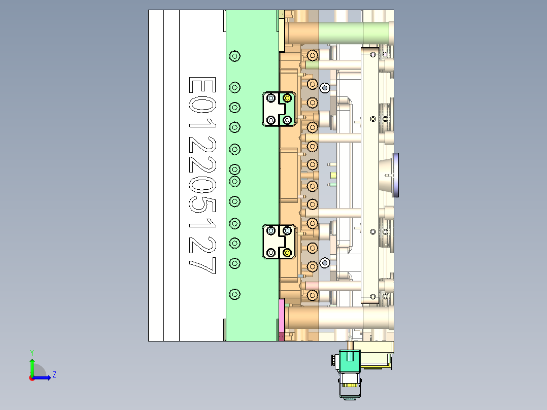 儿童款衣架（针阀热流道）左视图