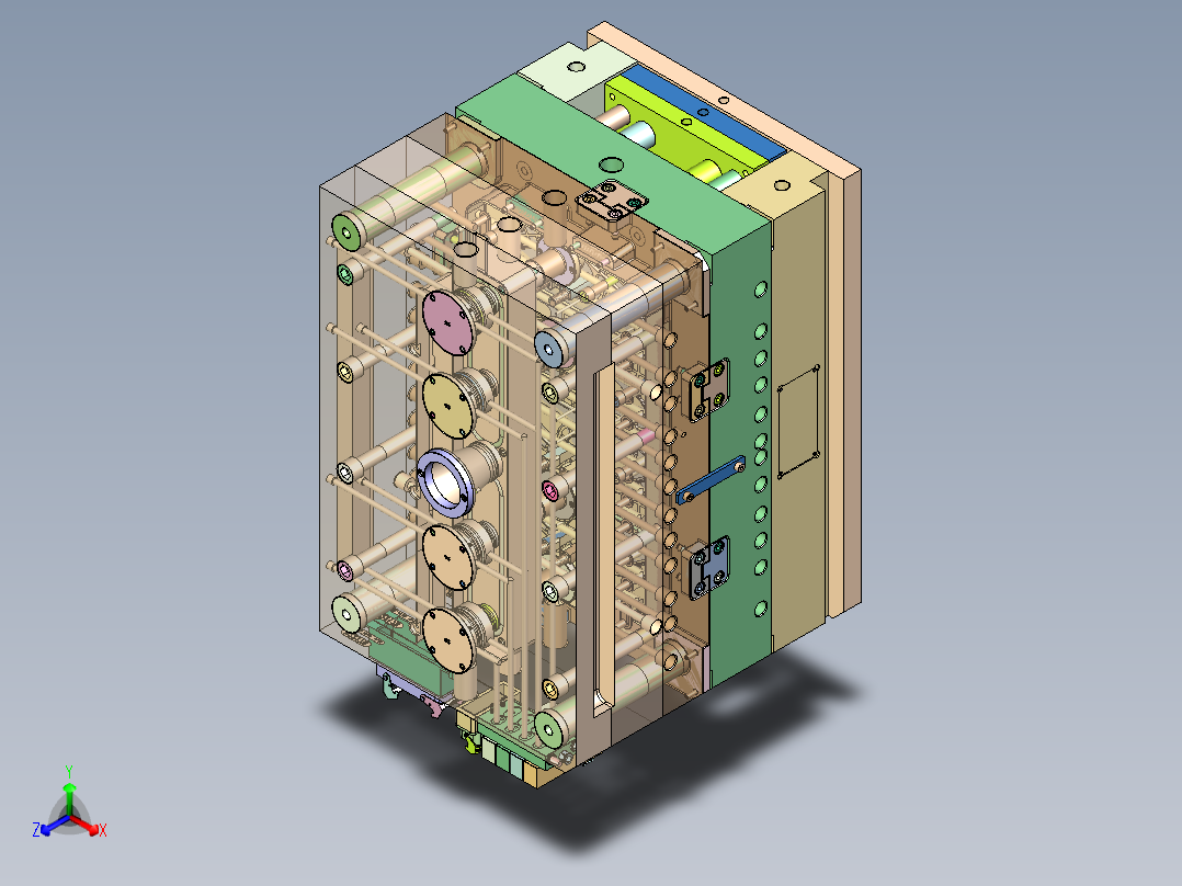 儿童款衣架（针阀热流道）正等轴测图