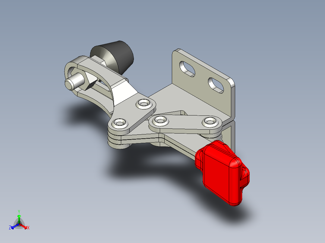 水平式夾鉗SSP(E)-<span style='color: red'>3D</span>多系列多零件图纸模型