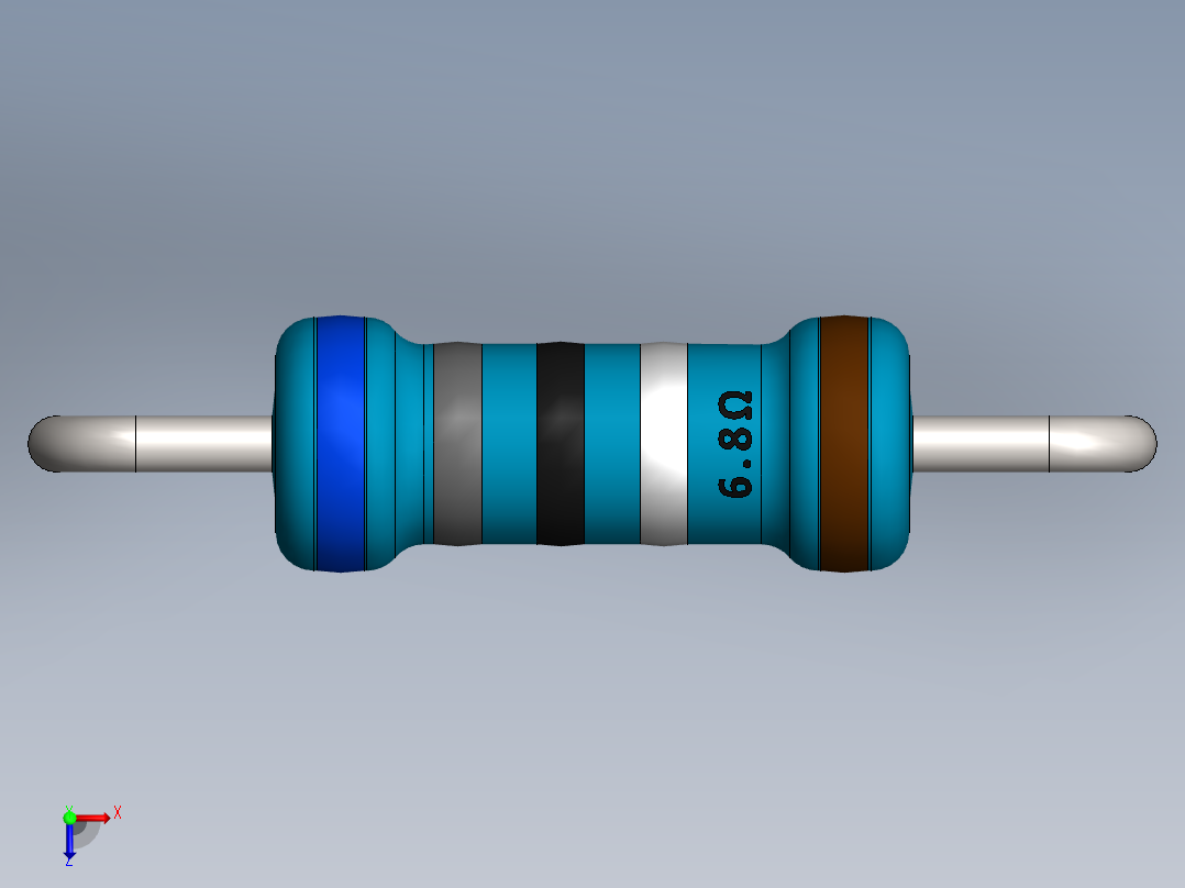 电容器 二极管 电阻器-Resistor 6.8 Ohm Blue