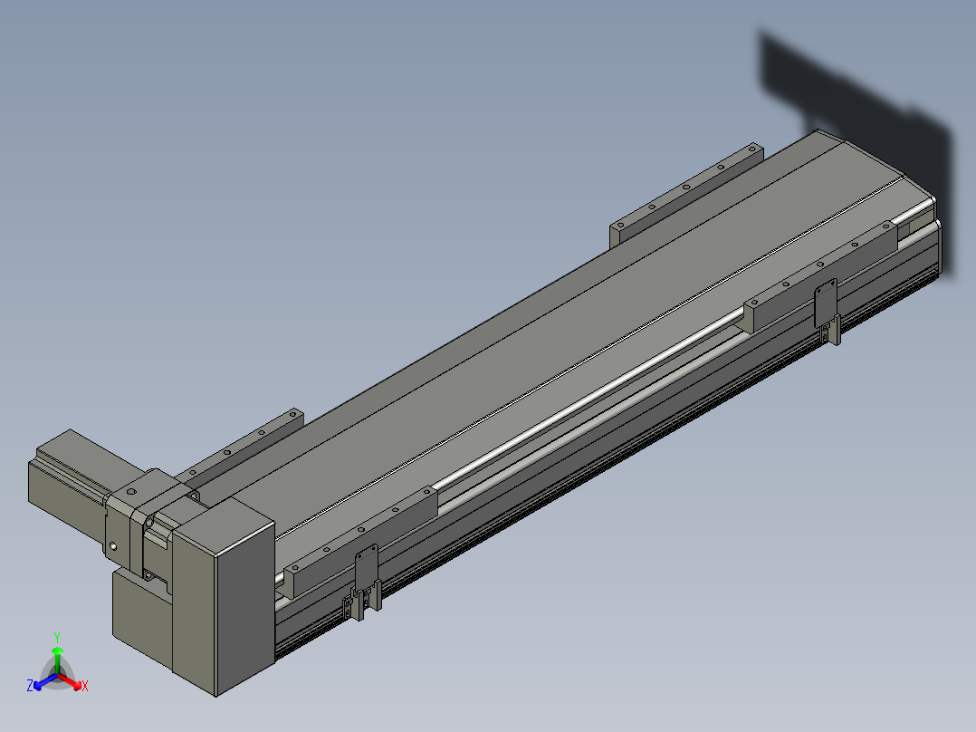 直线模组LHB21-L40-S700-RU设计图纸