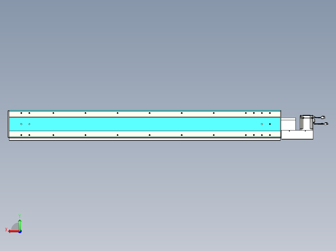 威洛博VBC同步带传动一无尘环境VBC17-L45-S1400-BL-ZP75-C3后视图