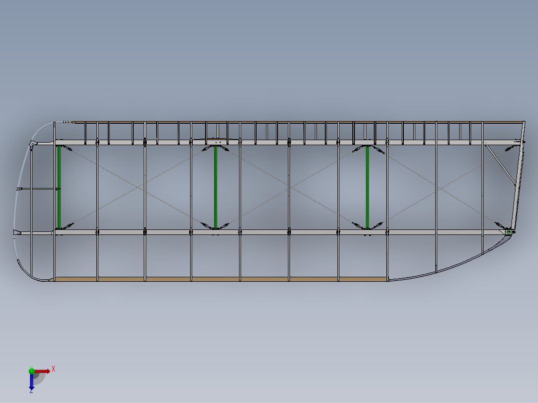 虎蛾上左舷翼俯视图