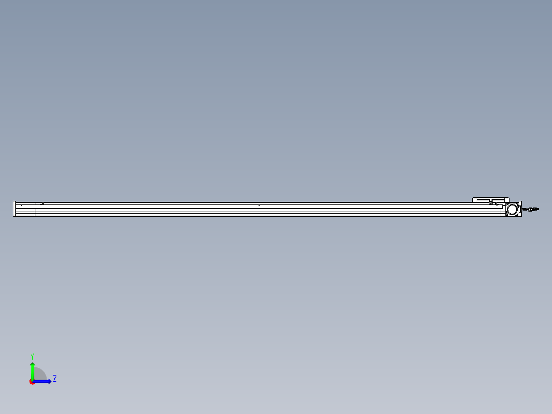 威洛博LB.GB同步带传动--欧规系列LB6A-L130-S2000-BR左视图