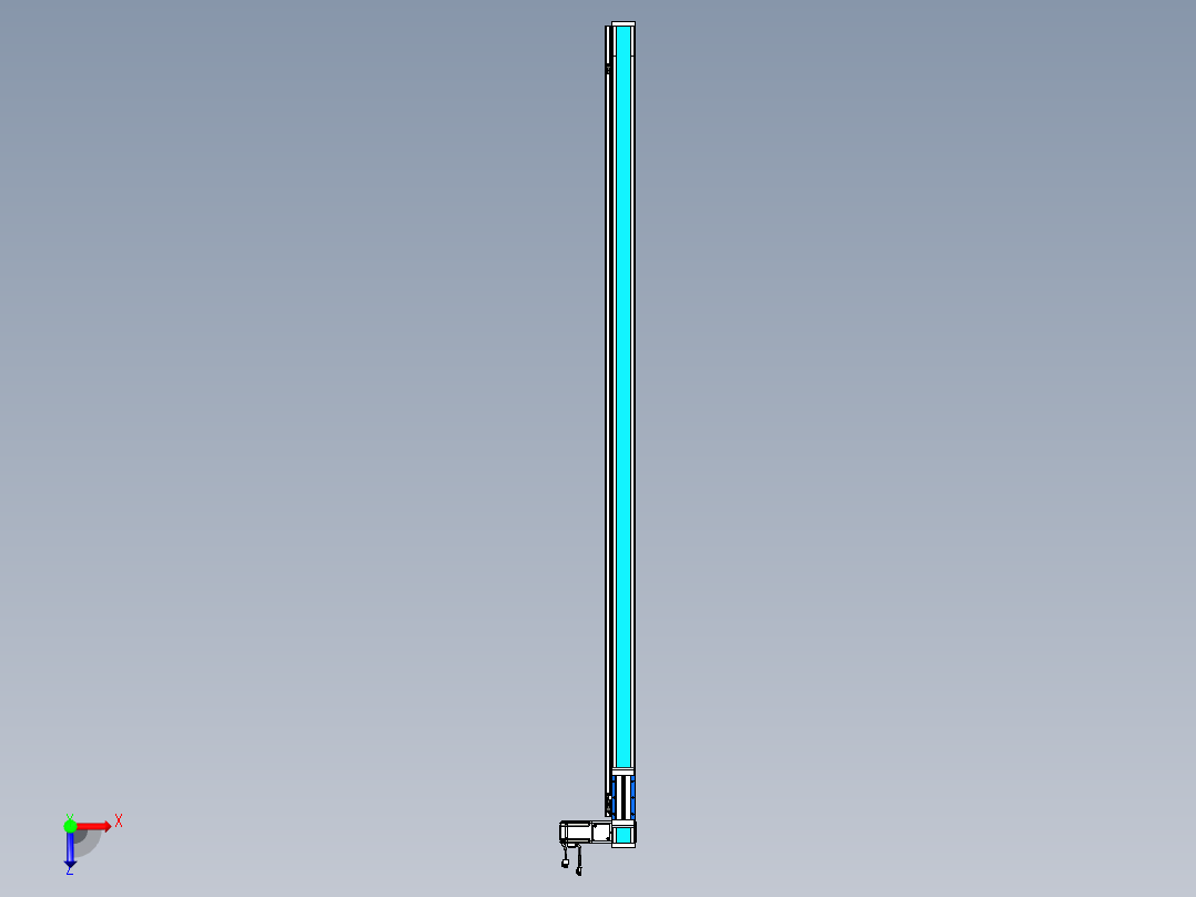 威洛博LB.GB同步带传动--欧规系列LB6A-L130-S2000-BR俯视图