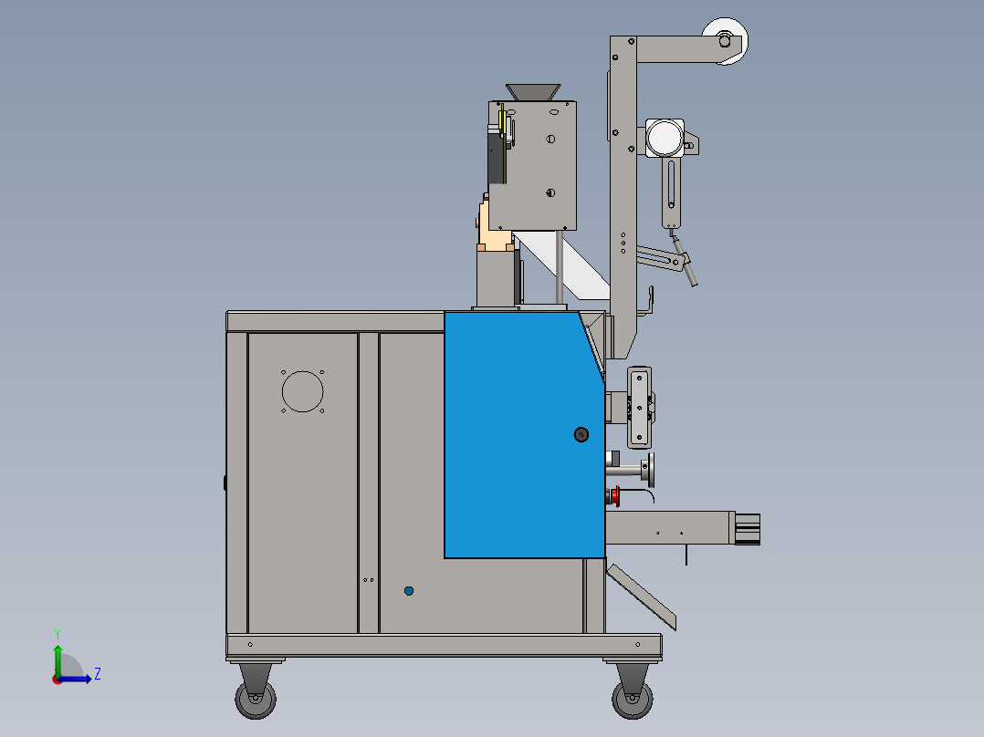 螺丝包装机左视图