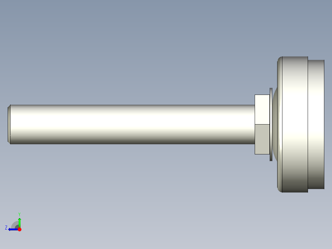 固定腳座5548-3D多系列多零件图纸模型右视图
