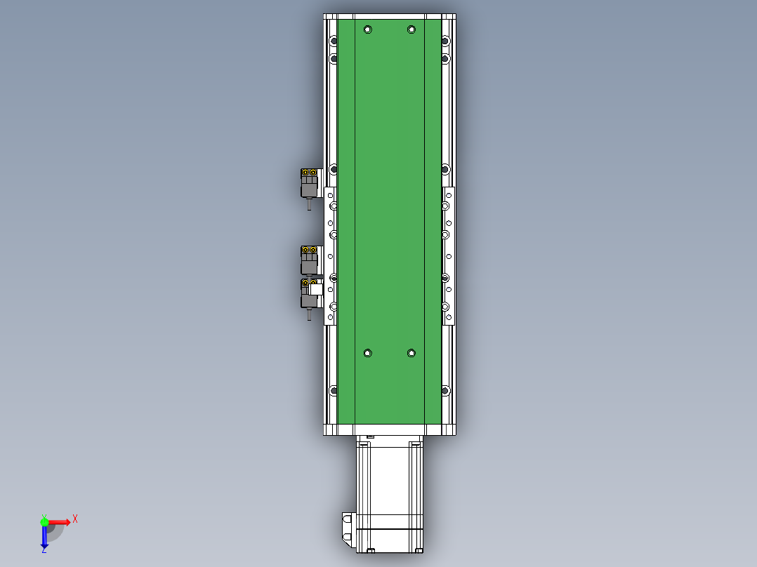 MTH丝杆半封闭模组MT120BS-BC-60俯视图