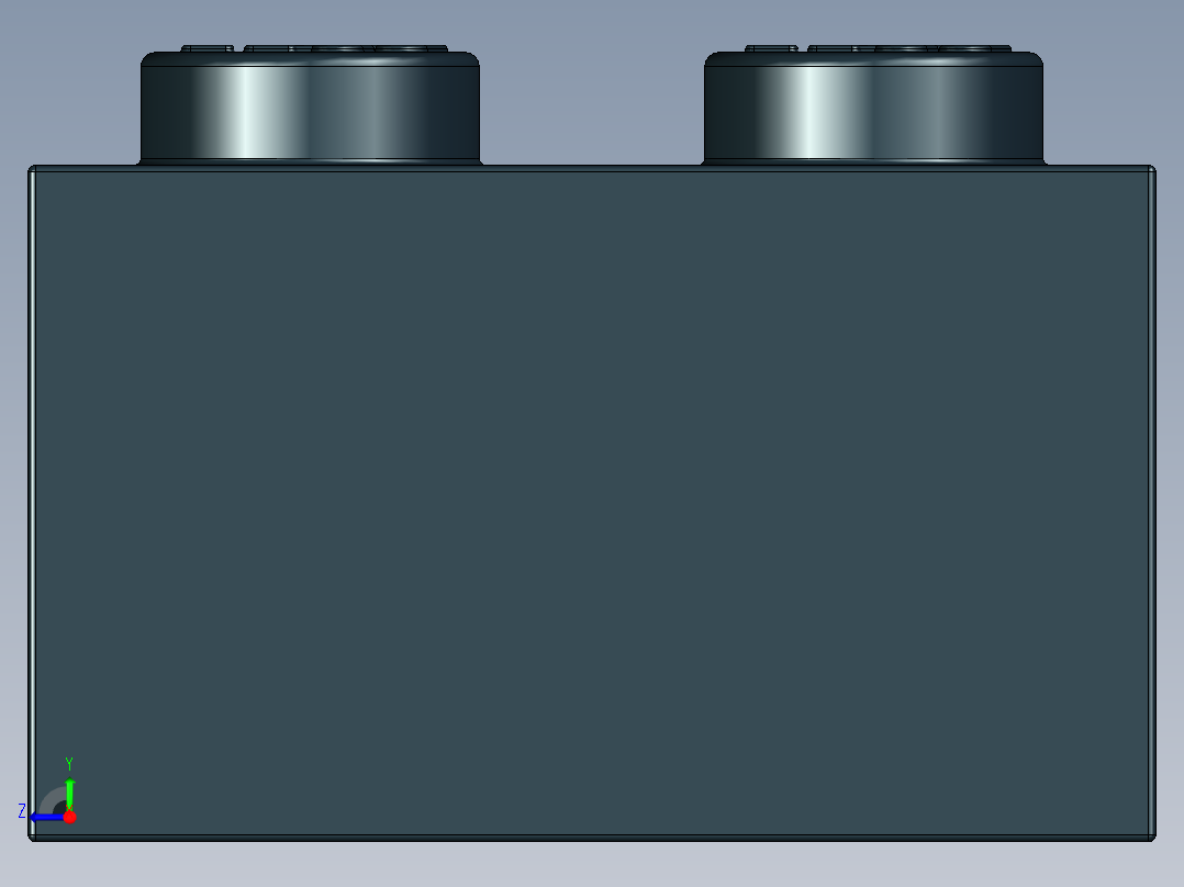 乐高套装 4421基本积木-300126 Black Brick 2 x 4.STEP右视图