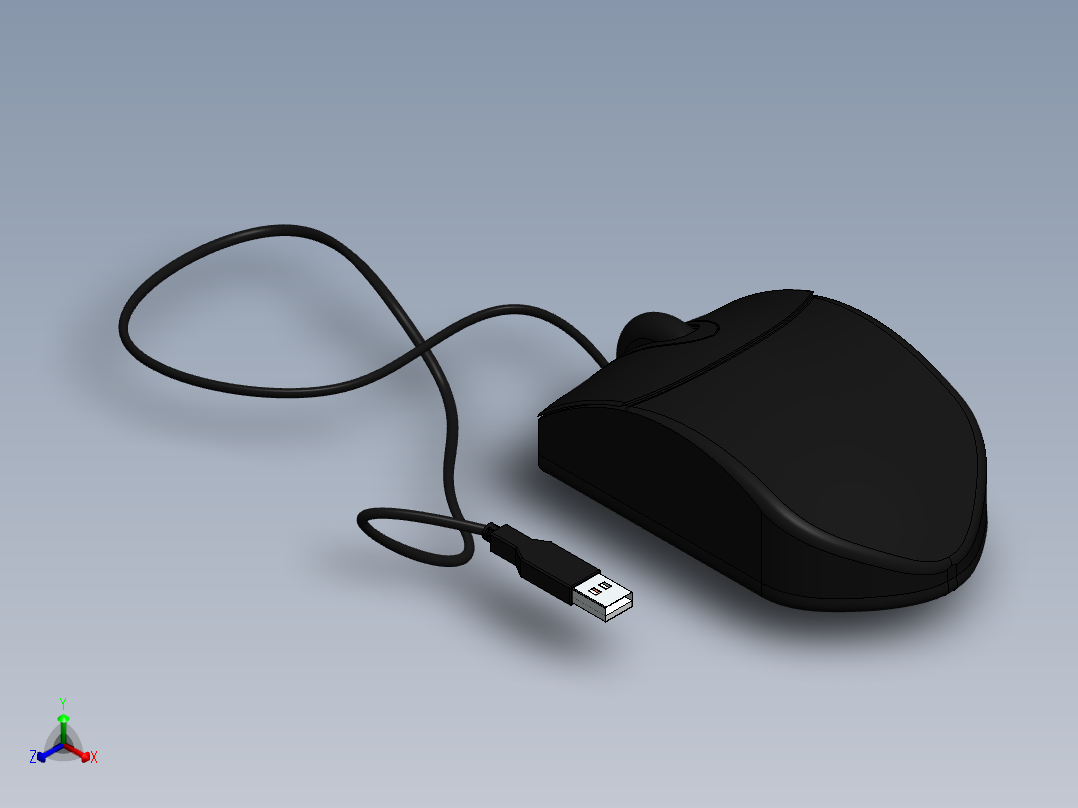 鼠标正等轴测图