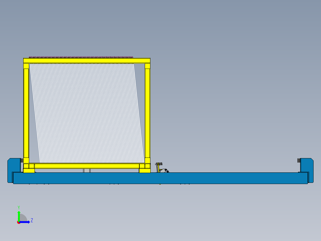 玻璃理片机sw20可编辑左视图