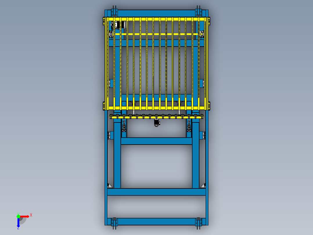 玻璃理片机sw20可编辑俯视图
