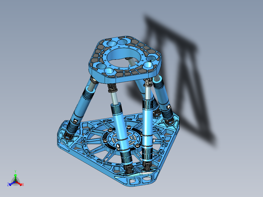 并联<span style='color: red'>机器人</span>hexapod-61 STP