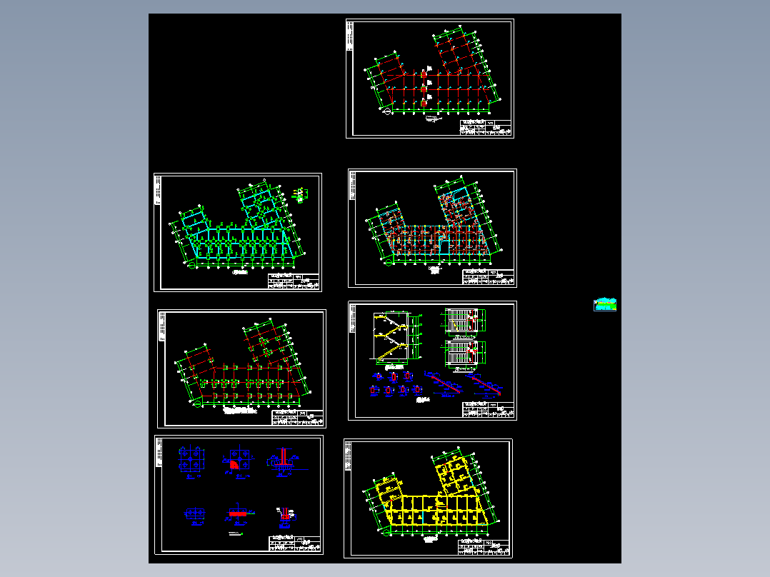 三层框架厂房，1765平米毕业设计（计算书、施工组织设计、结构图）