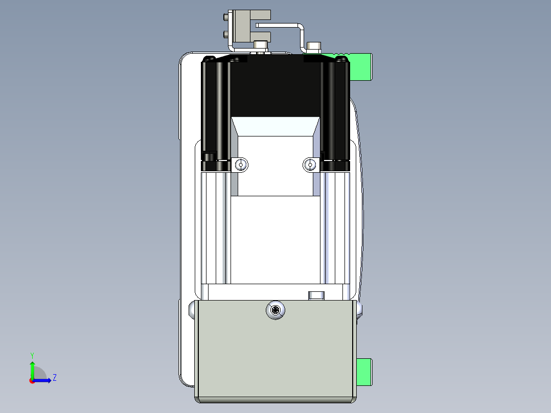 同步带滑台-半封闭B13H-L45-S550-L-P40-D3左视图