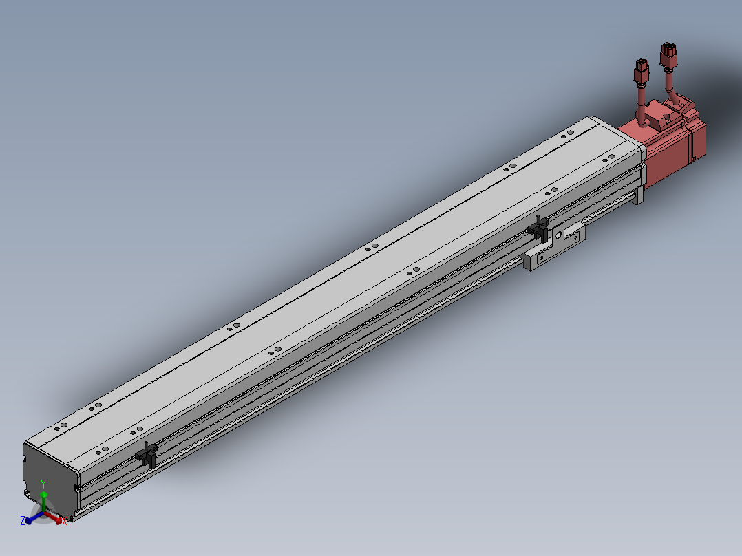 精密模组MY80S-T10-600L-P20B-BC-C4正等轴测图