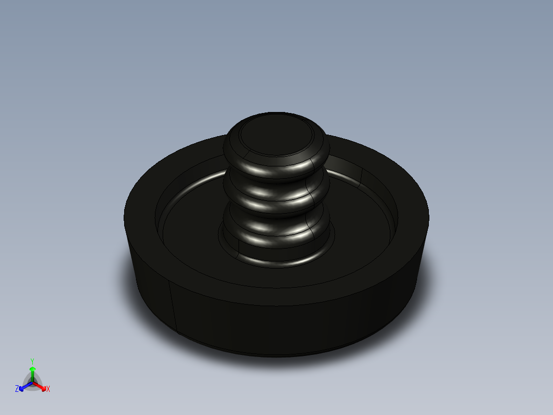 型材-BR 10 SLOT _0 FOOT PAD 3842514568正等轴测图