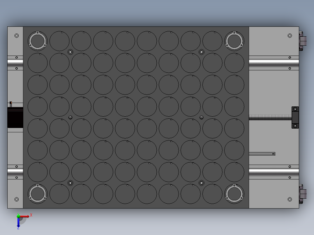 点阵料仓-模组型俯视图