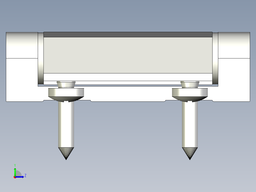 鋁合金鉸鏈CMD-3D多系列多零件图纸模型左视图