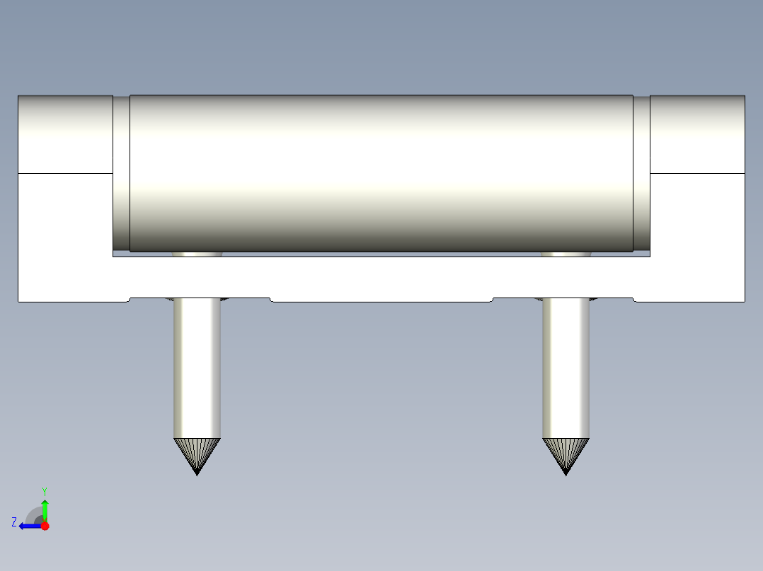 鋁合金鉸鏈CMD-3D多系列多零件图纸模型右视图
