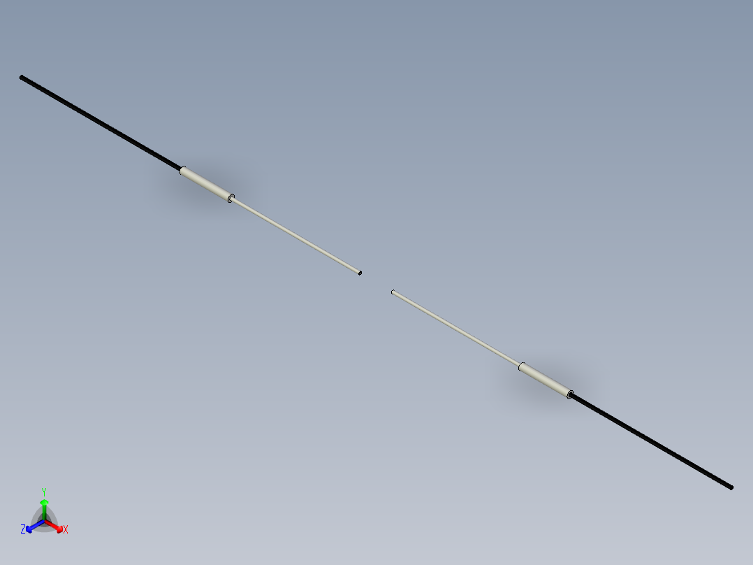 光纤元件对射型FT-210Q-S正等轴测图