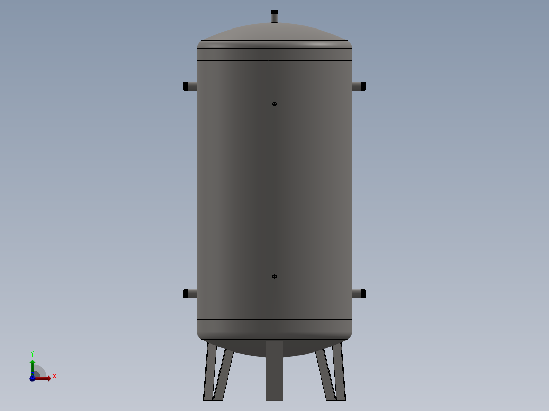 立式油槽车前视图
