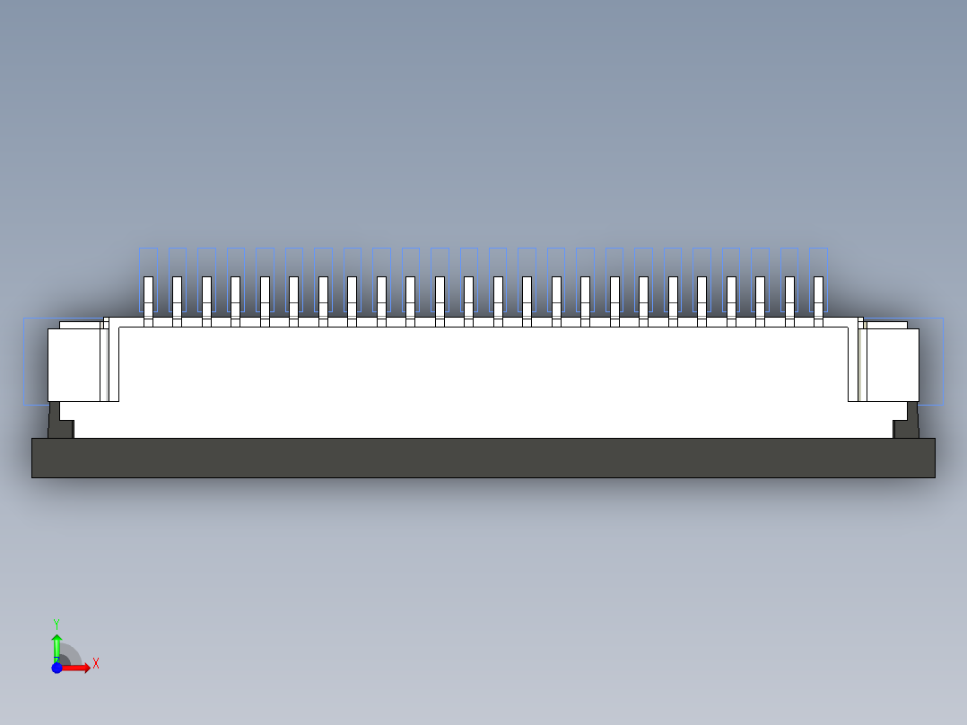 连接器 SM-FFC3B05-24-T前视图