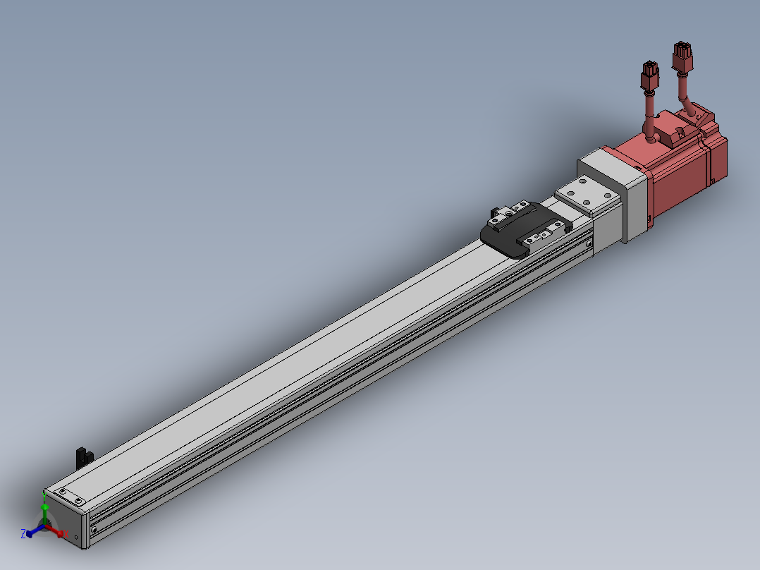 精密模组MY50-T10-500L-BC-P20B-C4-C正等轴测图