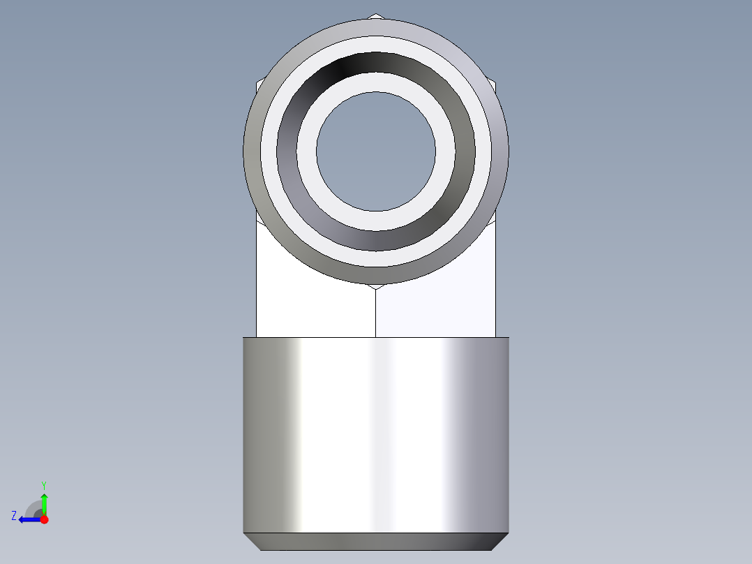 卡套式工业通用硬管接头EO_Union_tee_T06LL71X右视图