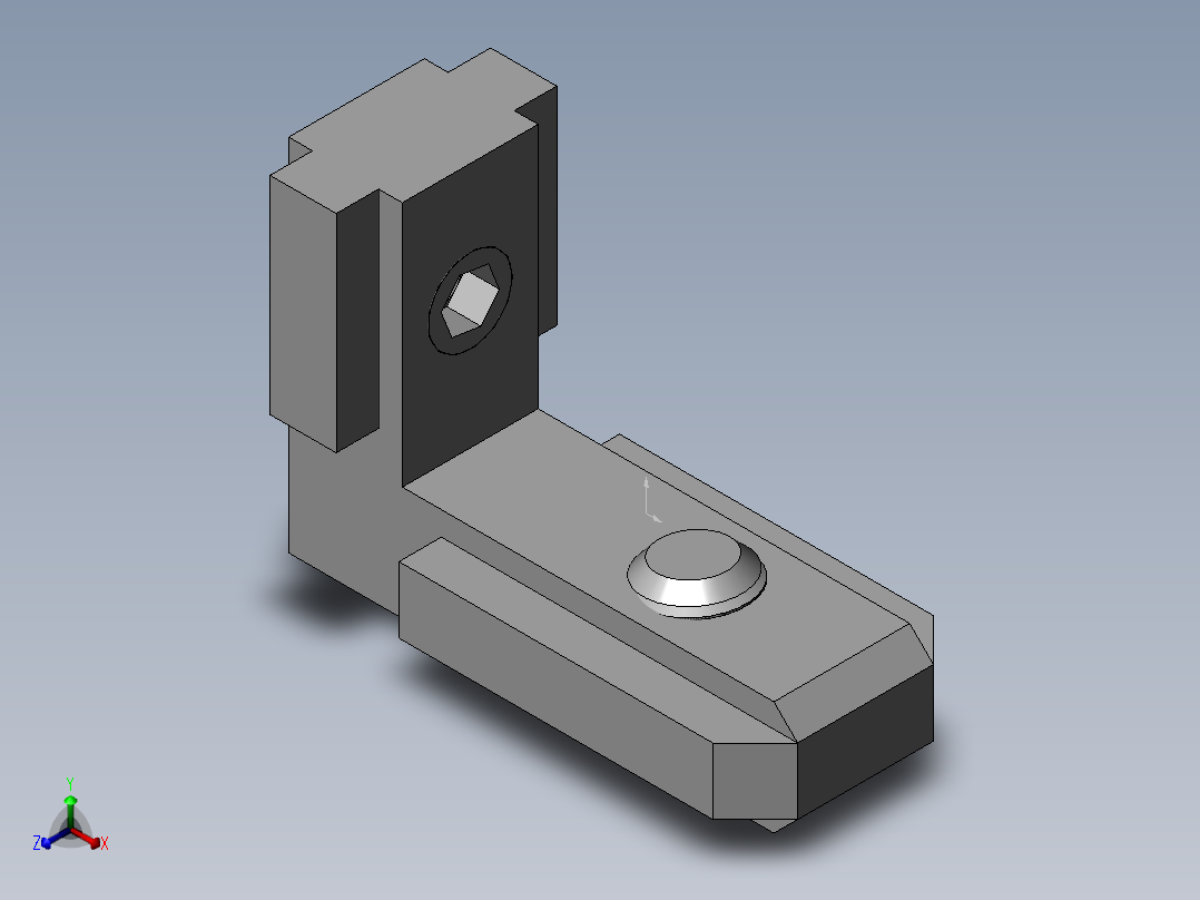 铝型材及其附件3.41.08B正等轴测图