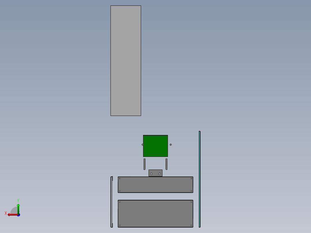 AGM电池双工位半自动入槽机（sw16+工程图）后视图