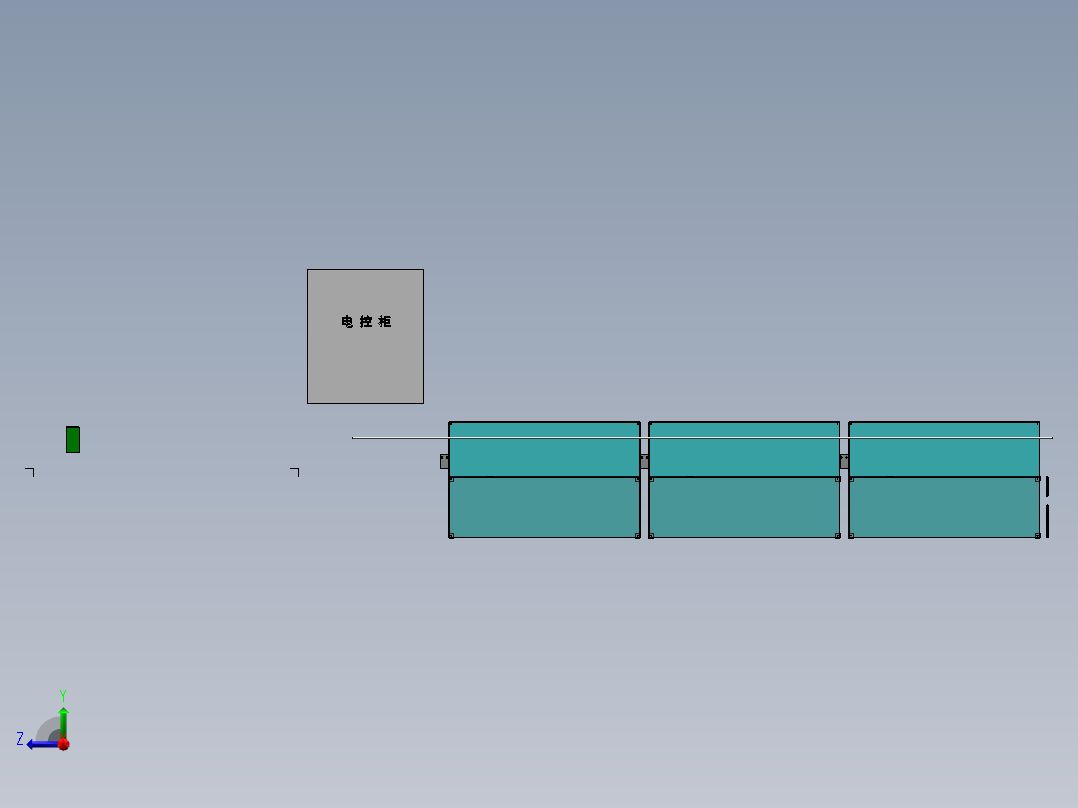 AGM电池双工位半自动入槽机（sw16+工程图）右视图