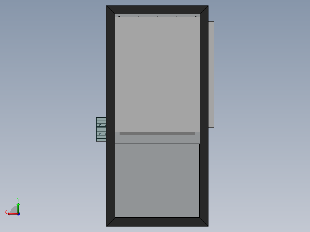 精密电子切割机sw17后视图