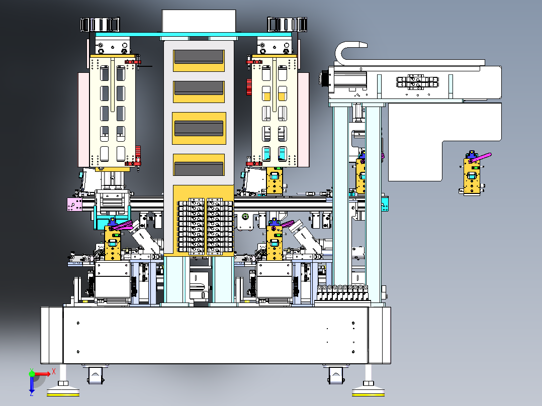 线外工装矫正机sw18俯视图