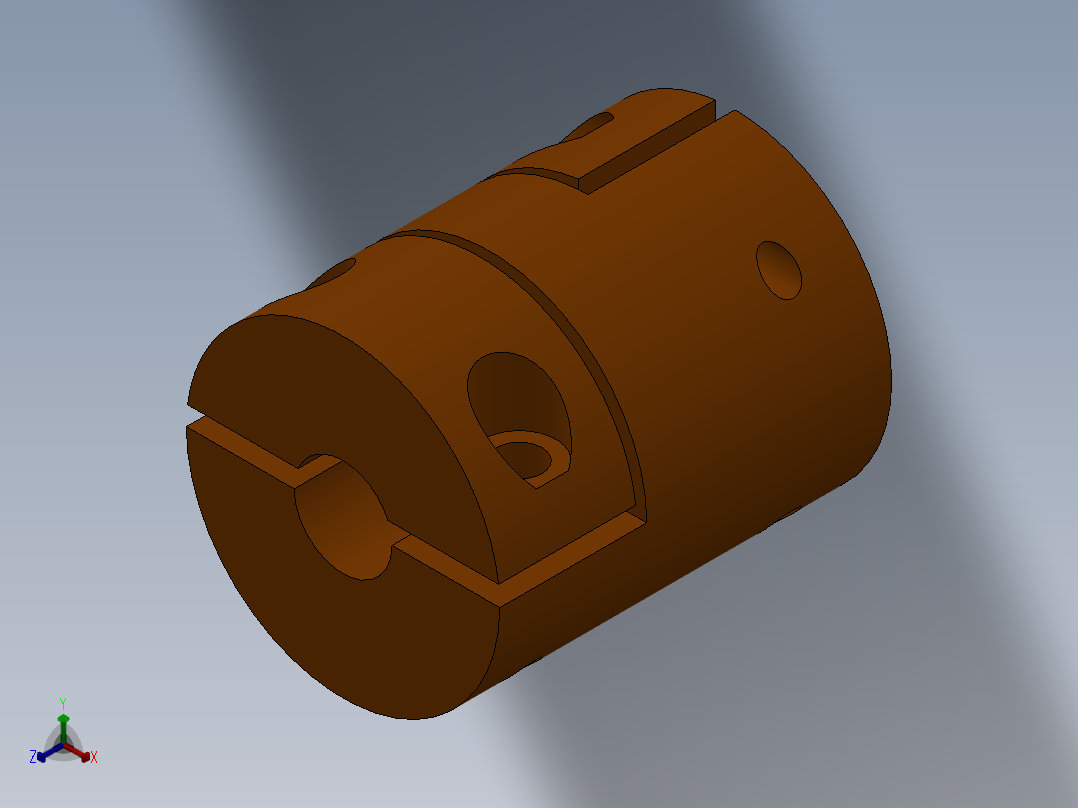 刀架系统正等轴测图