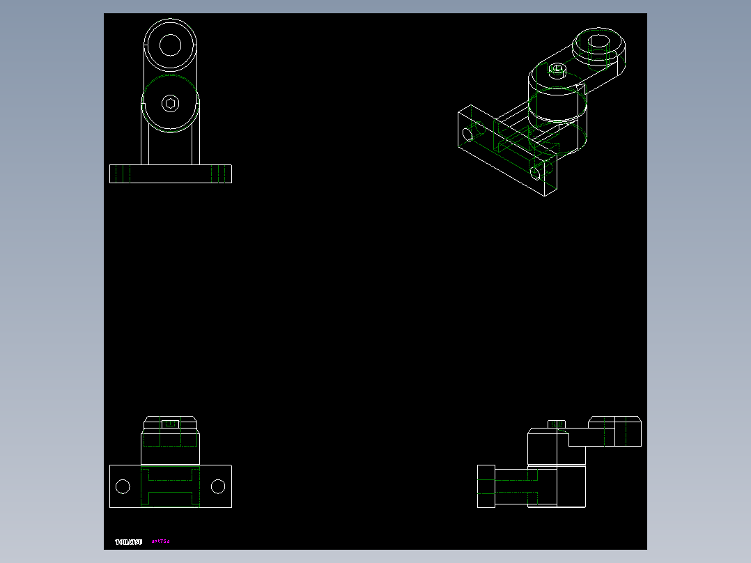 角型張力器(自動張力型)ANT-A-2D多系列多零件图纸模型