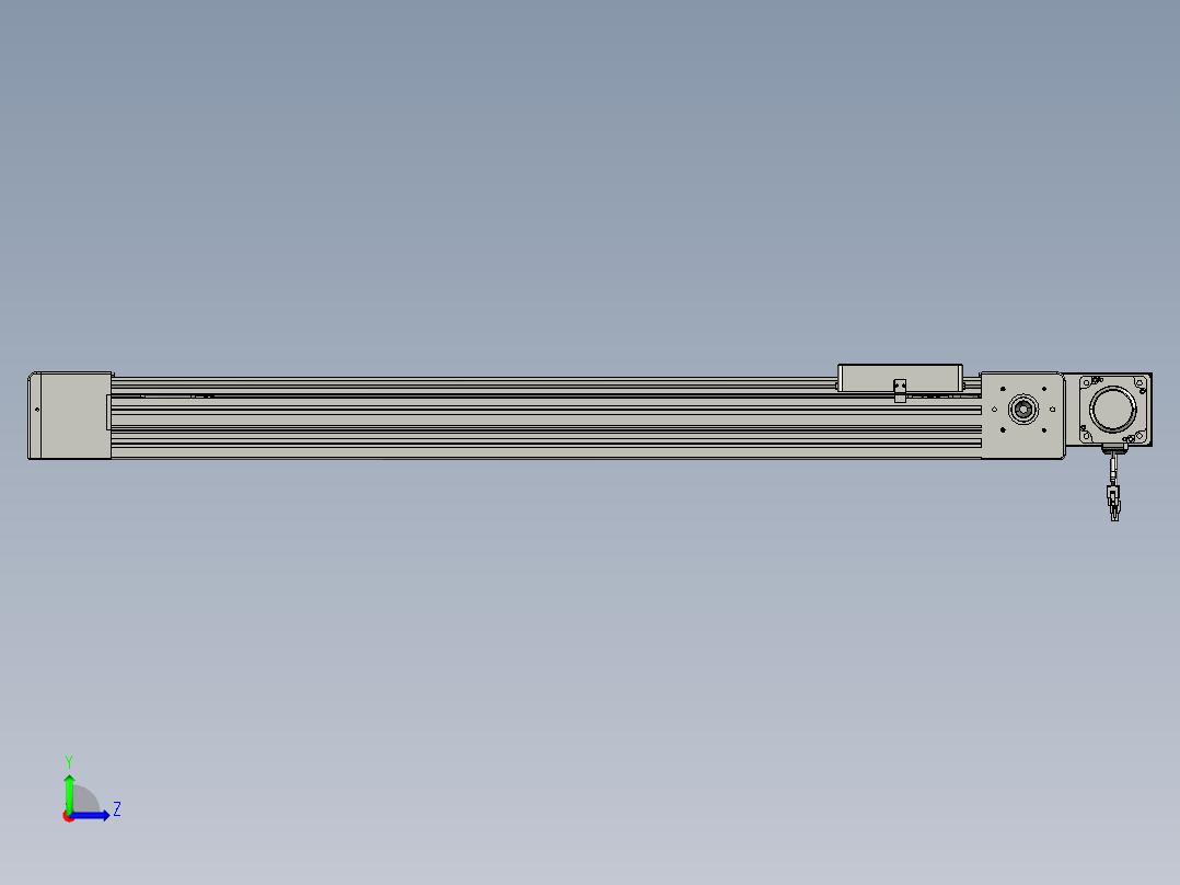 威洛博直线电机模组EB8-L100-S850-BL-P75-MS3左视图