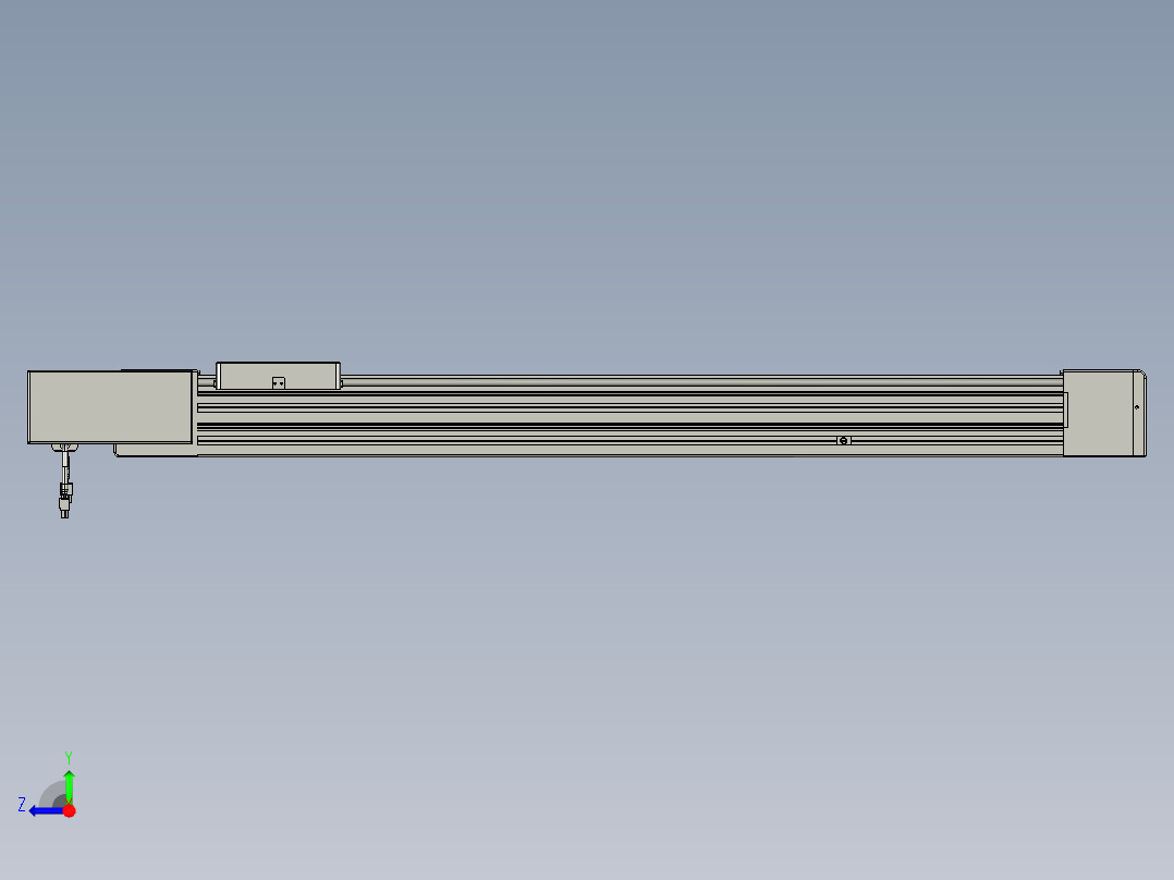 威洛博直线电机模组EB8-L100-S850-BL-P75-MS3右视图
