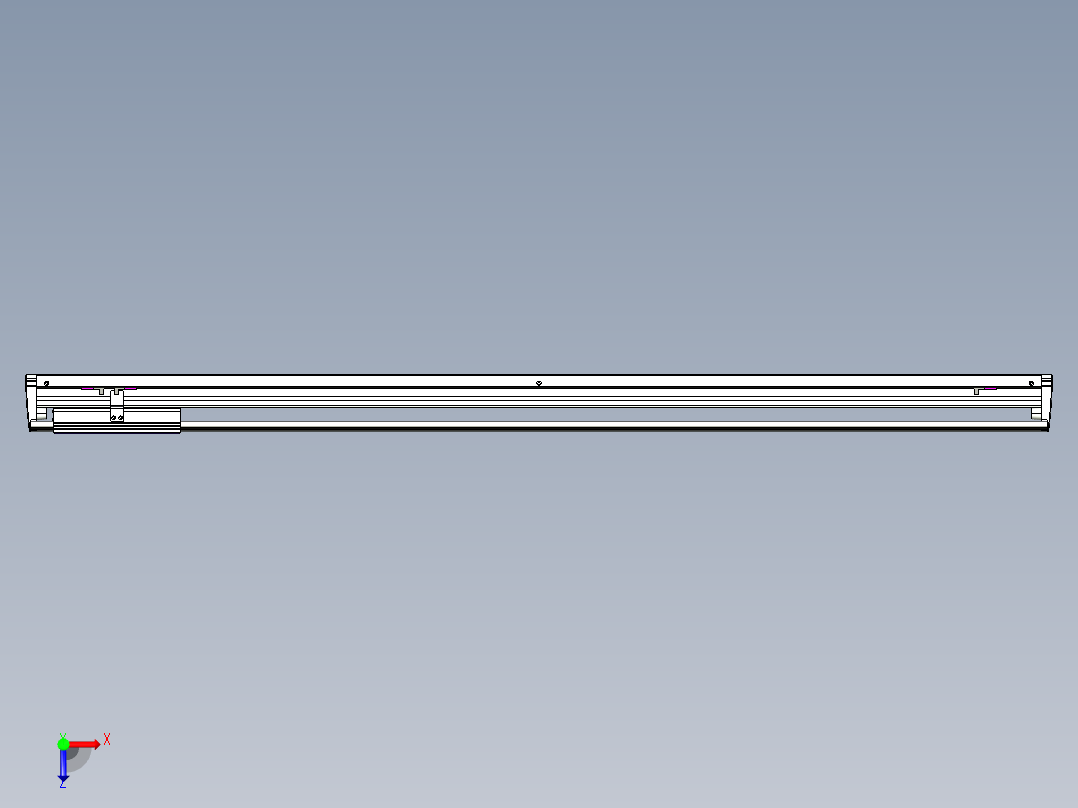 威洛博VL系列3d模型模组VL14S2Y-S1200俯视图