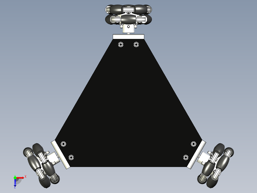 无人机器人 (2)俯视图