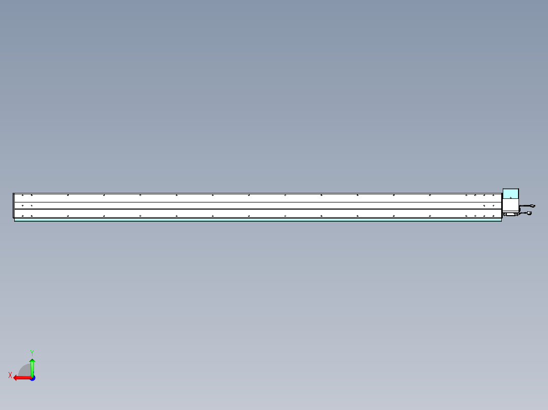 威洛博VBC同步带传动一无尘环境VBC14-L45-S2400-BRU-ZP75-C3后视图